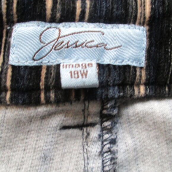 Jessica Striped Corduroy Pants Women - Size 18W - Picture 7 of 14
